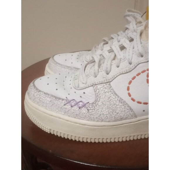 Nike Air Force 1 '07 SE 101 White Purple Sneakers DX2348-100 Women's US 7.5 - Picture 10 of 16